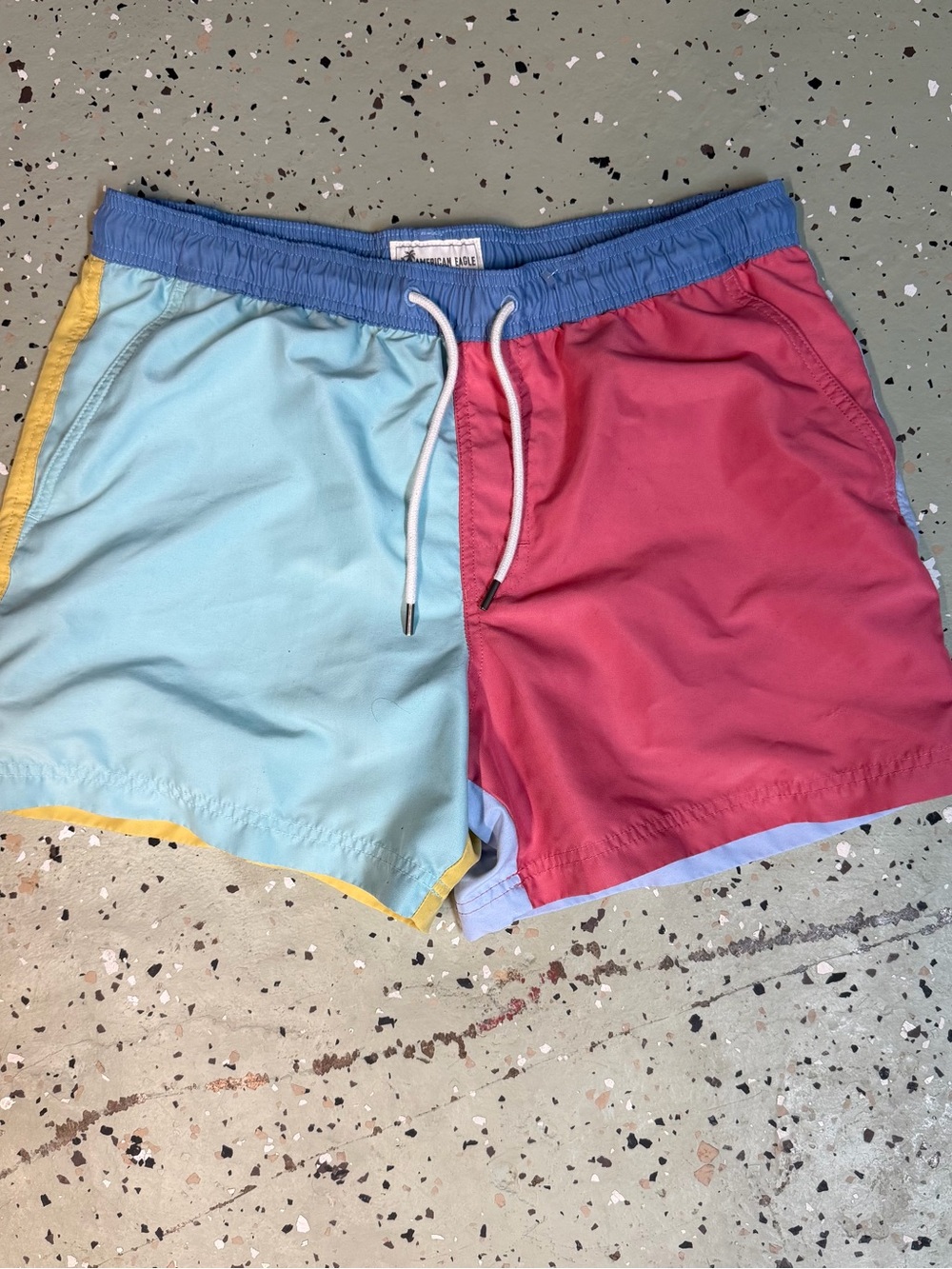 American Eagle Outfitters Blue and White Athletic Shorts